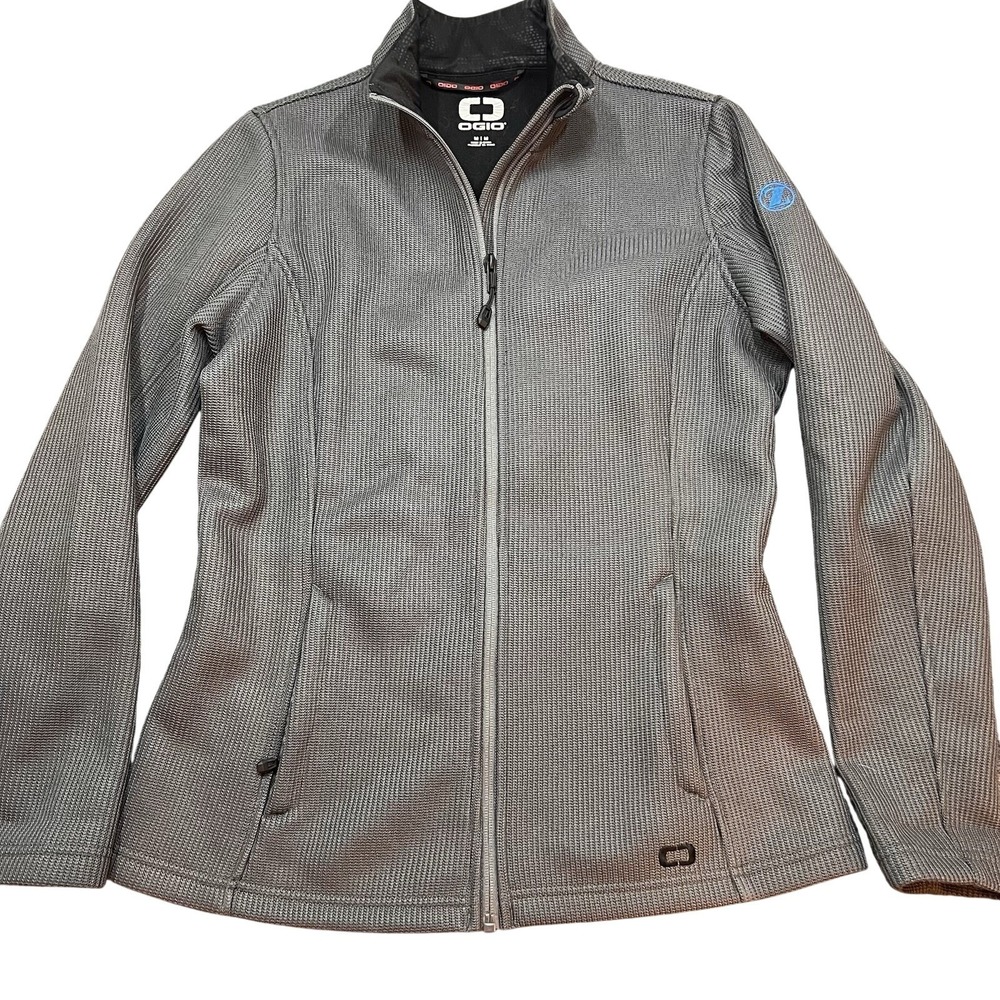 Ogio Grit Fleece Jacket Women's Medium Full Zip Hiking Outdoors Knit Heavy Gauge